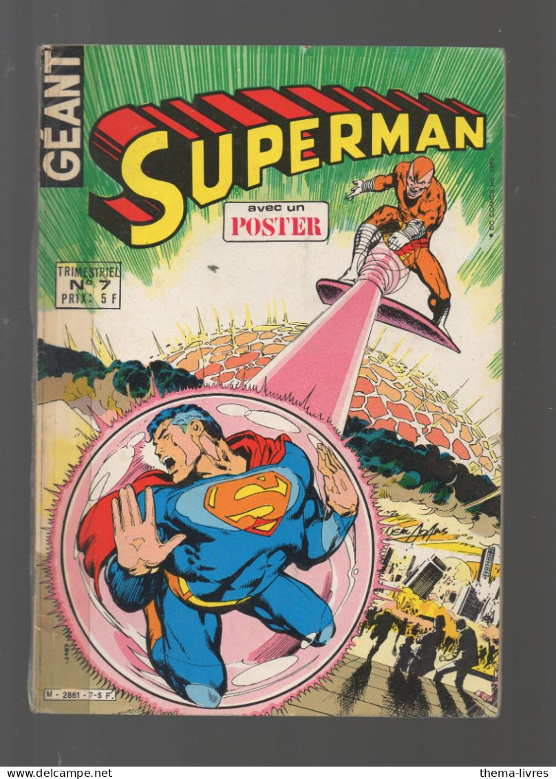 (BD)  Superman Géant N°7    1980    (CAT6405 / 07) - Superman