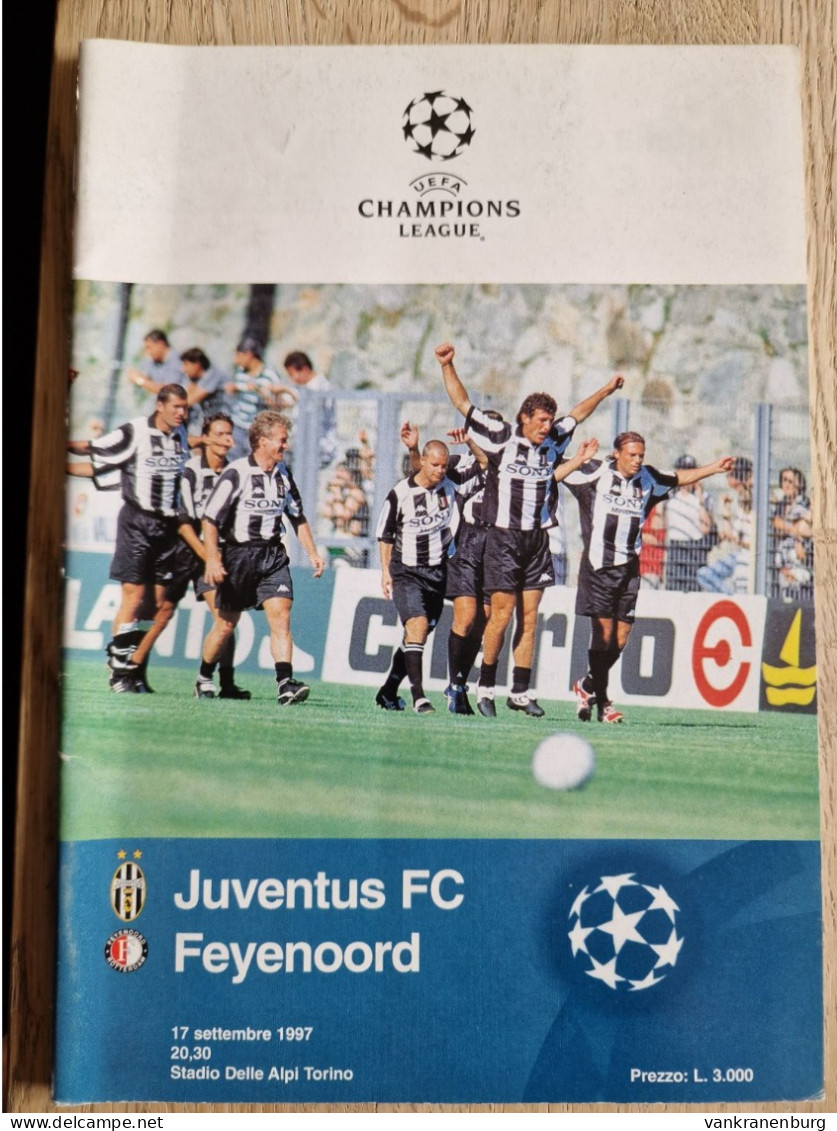 Programme Juventus - Feyenoord - 17.9.1997 - UEFA Champions League - Programm - Football - - Livres