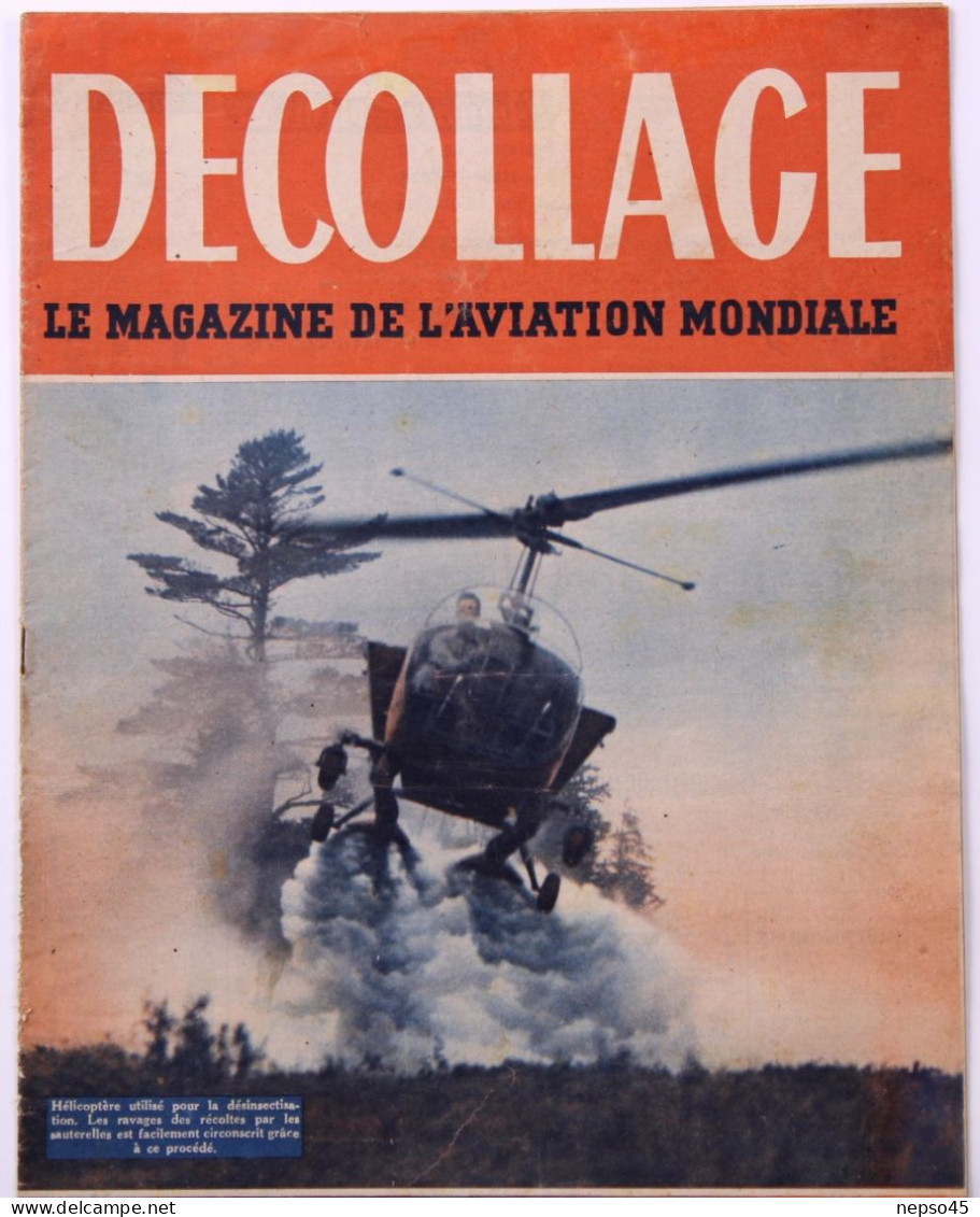 Magazine " Décollage " Aviation Mondiale.À Bord De L'avion Sans Pilote.Hélicoptère Contre Sauterelles.Louis Bréguet. - Aviation