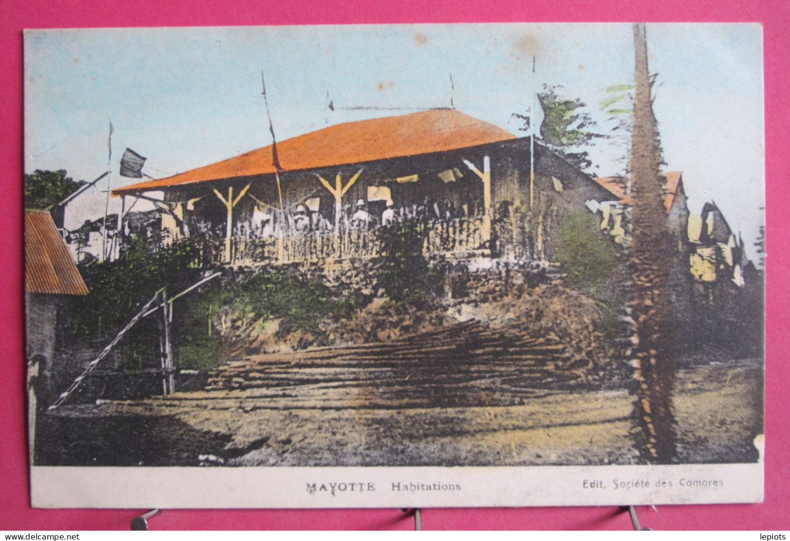 Visuel Pas Très Courant - Mayotte - Habitations - Edit. Société Des Comores - Mayotte