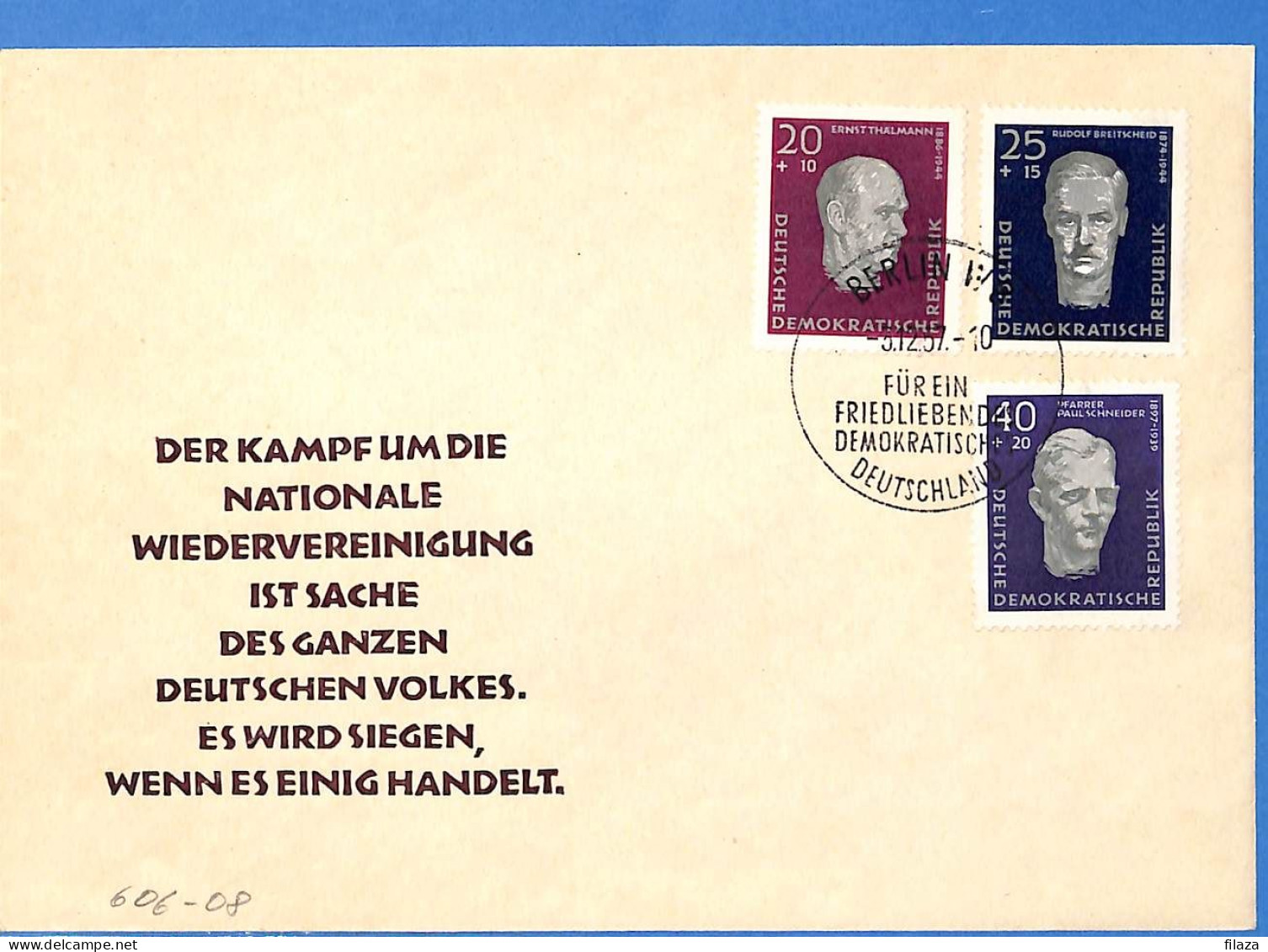 Allemagne DDR 1957 Lettre De Berlin (G21411) - Storia Postale