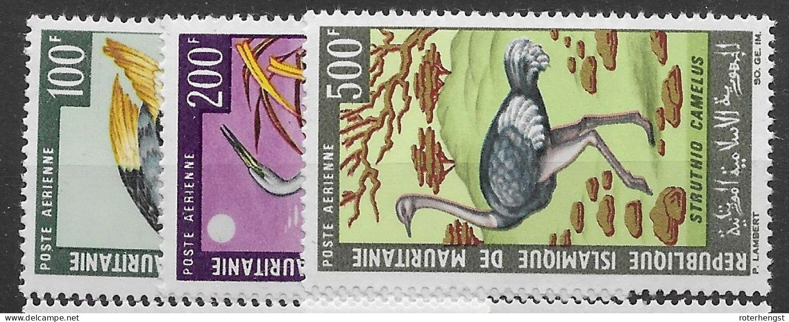 Mauritania Mnh ** 1967 22,5 Euros Birds Ostrich - Mauritanie (1960-...)