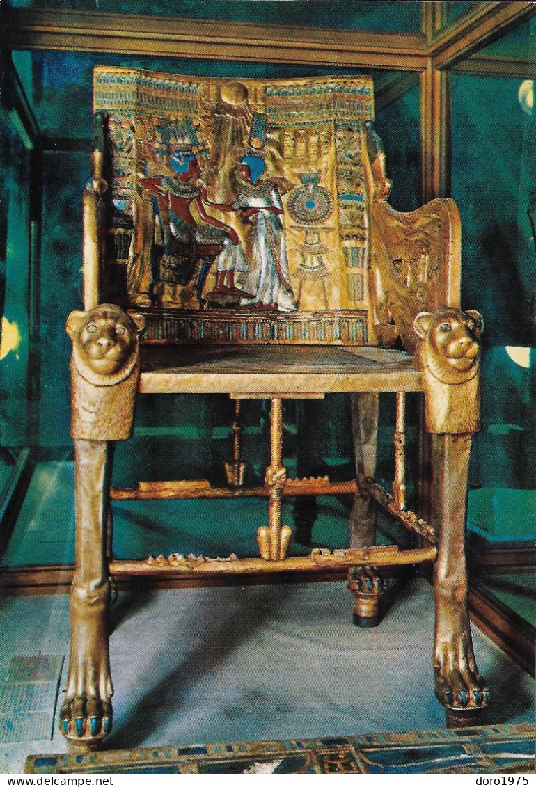 EGYPT - The Throne Of King Tutankhamoun (KV62 - Tutankhamun) - Unused Postcard - Musei