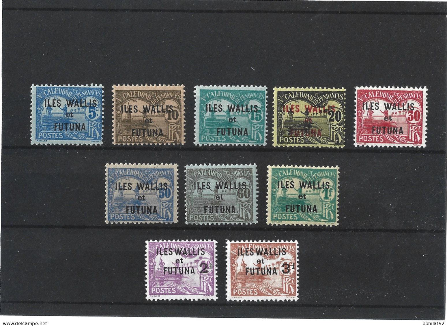 !!! WALLIS ET FUTUNA, TIMBRES-TAXES NUMÉRO 1/8* ET 9/10* - Strafport