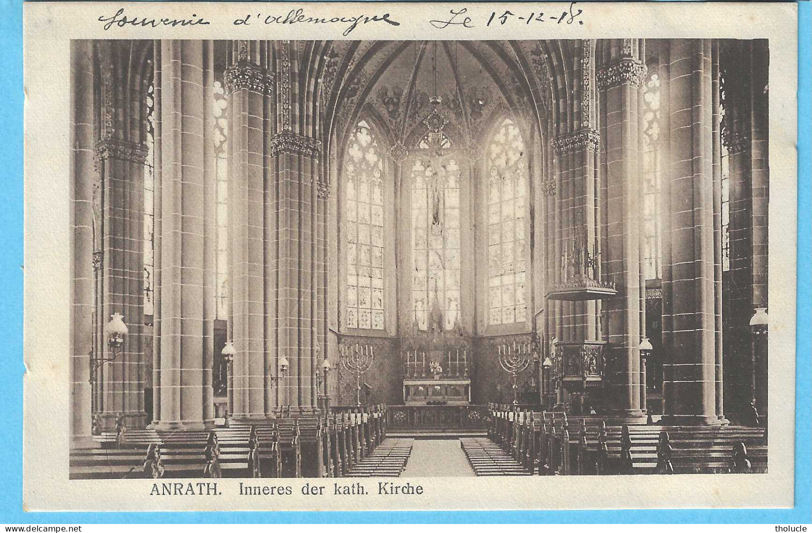 Anrath-Willich-Rhénanie Du N-Westphalie-1918-Inneres Der Katholische Kirche-Verl.J.Krapohl, München-Gladbach - Willich