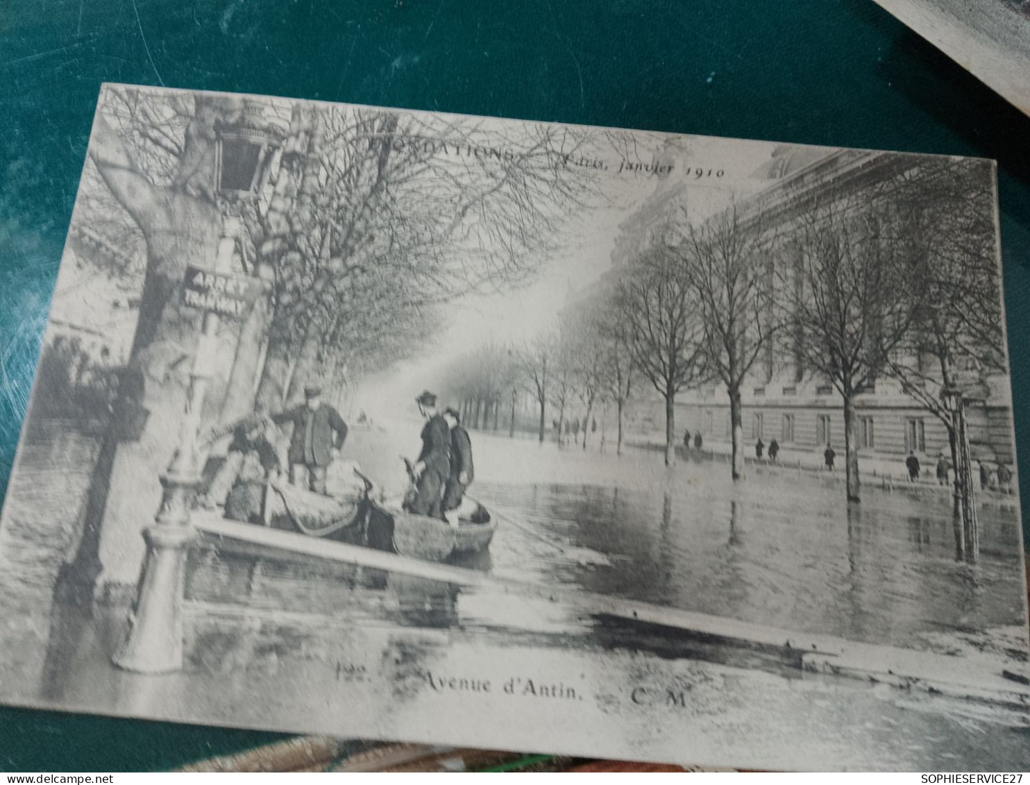 446 //     INONDATIONS PARIS 1910 / AVENUE D'ANTIN - Floods