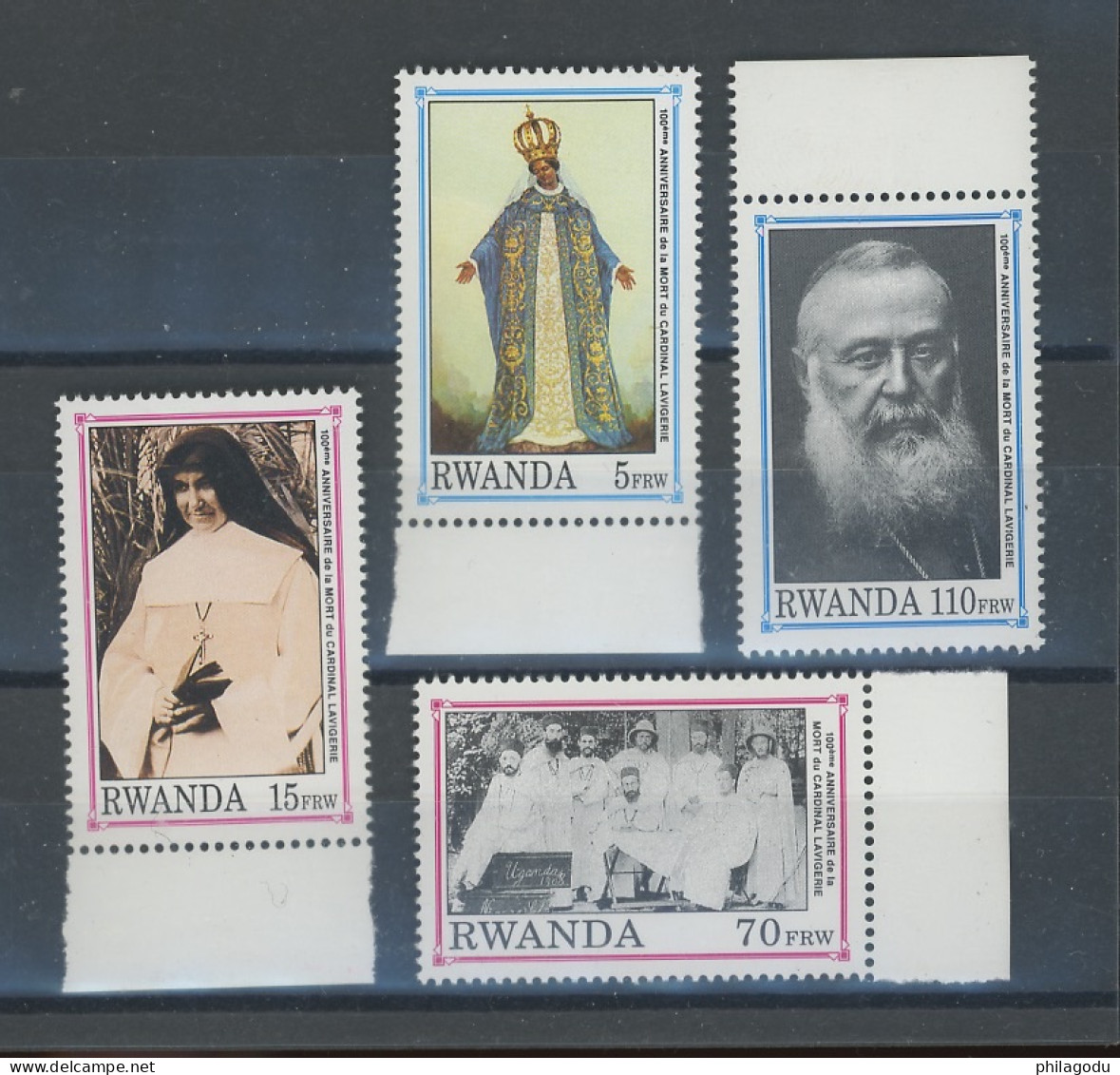 1992  Cardinal Lavigerie  Cob 1388/1391 **   Cote 68,--euros - Unused Stamps