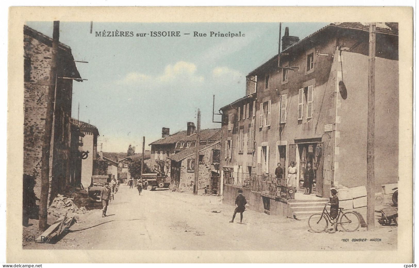 87     MEZIERES - SUR - ISSOIRE   RUE   PRINCIPALE - Meziere Sur Issoire