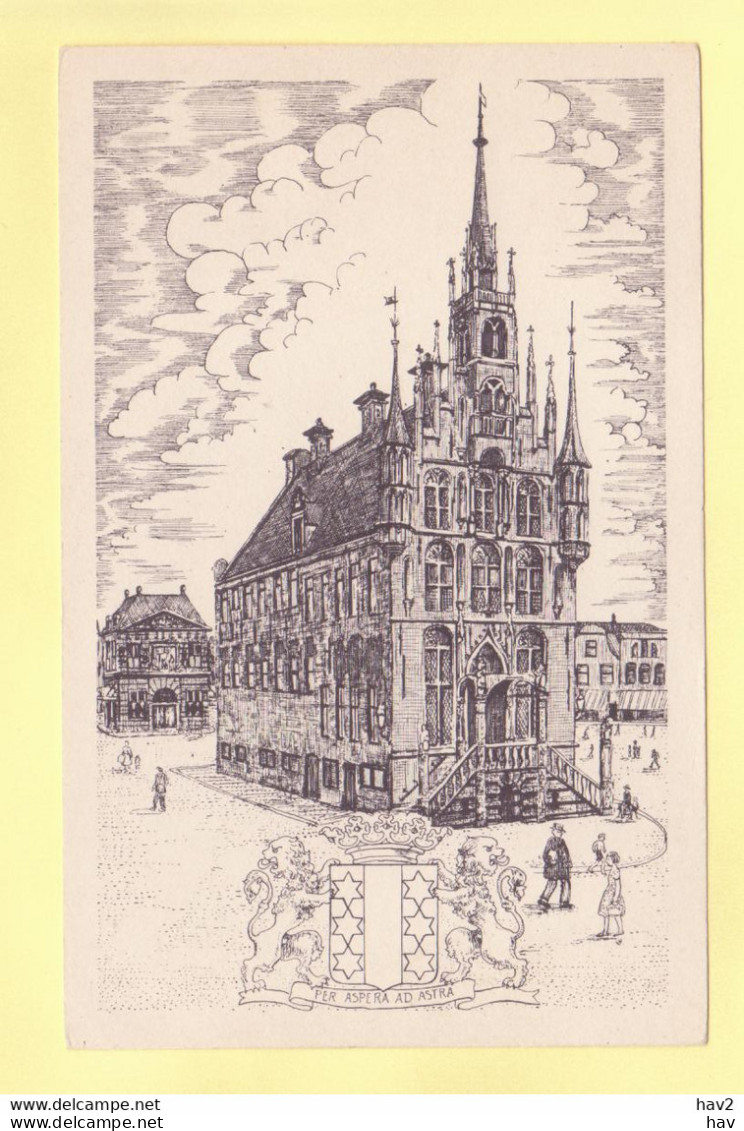 Gouda Tekening Stadhuis RY19915 - Gouda