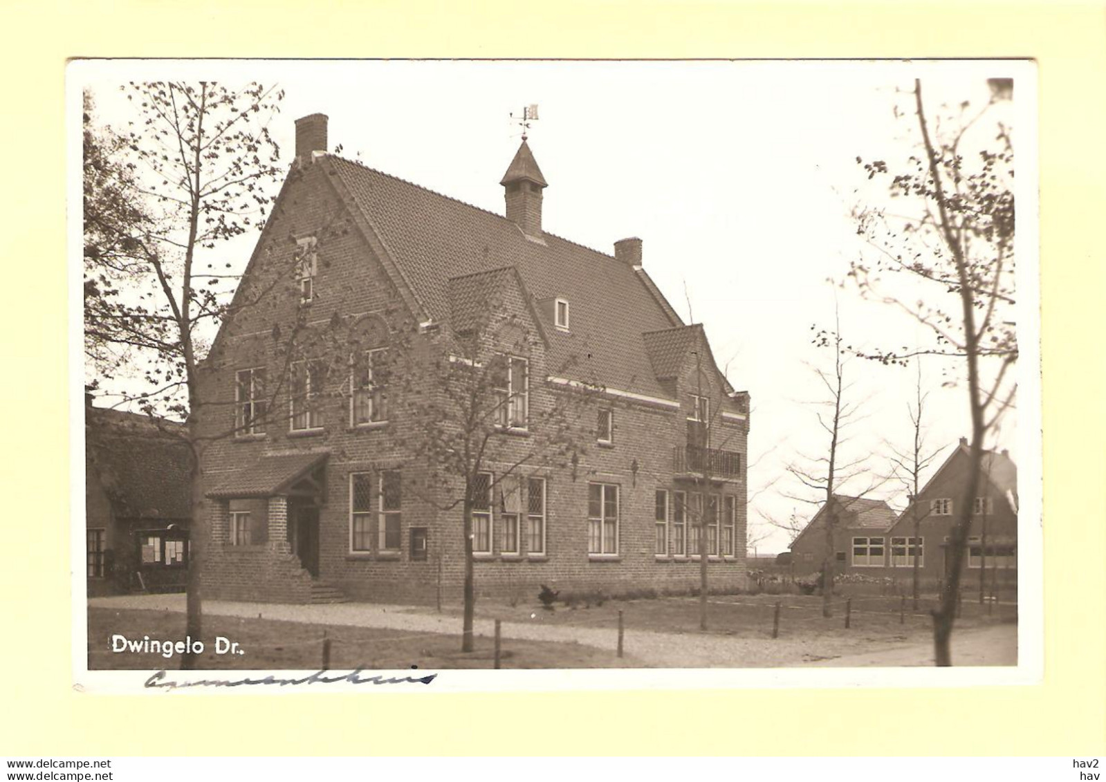 Dwingeloo Gemeentehuis 1940 RY24411 - Dwingeloo