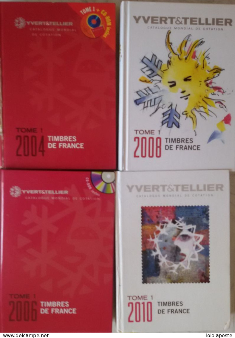 FRANCE - Lot De 24 Années Différentes De Catalogues YVERT Entre 1973 Et 2010 - 3 Photos - Francia