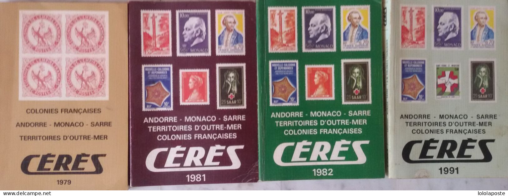 FRANCE, COLONIES,... - Lot De 4 Années Différentes De Catalogue CERES Et 2 Catalogues MAURY - France