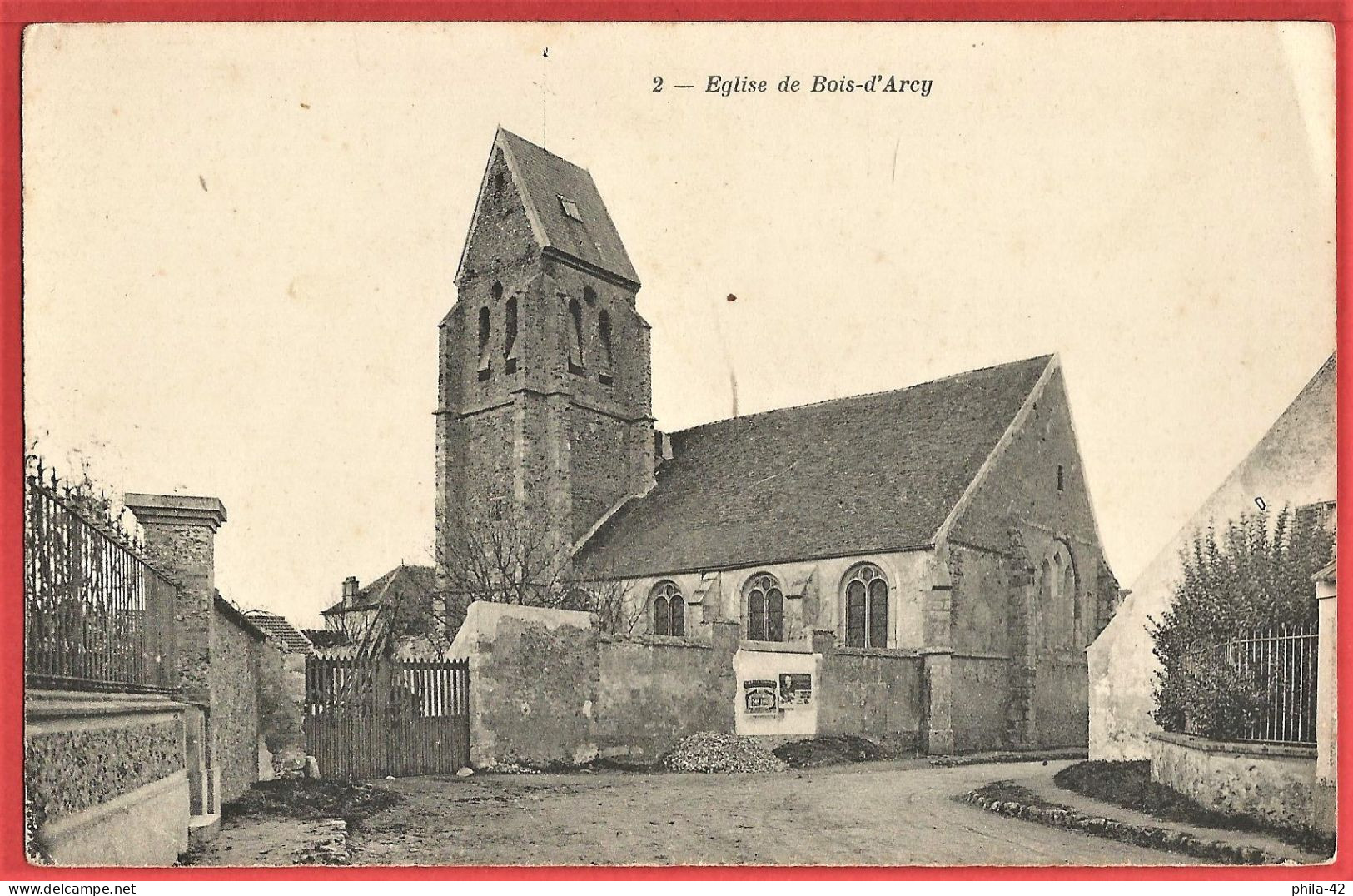 Yvelines ( 78 ) Bois D'Arcy : Eglise - CPA Non-utilisée BE - Bois D'Arcy