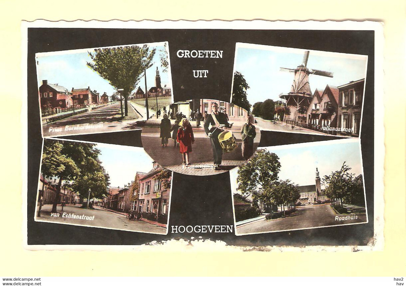 Hoogeveen 5-luik Met Molen RY22573 - Hoogeveen