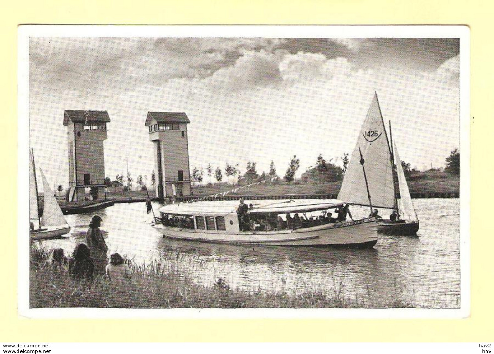 Hengelo De Waarbeekboot Op Water 1951 RY24870 - Hengelo (Ov)