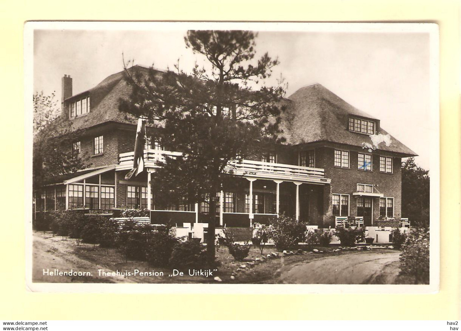 Hellendoorn Theehuis De Uitkijk 1942 RY22880 - Hellendoorn