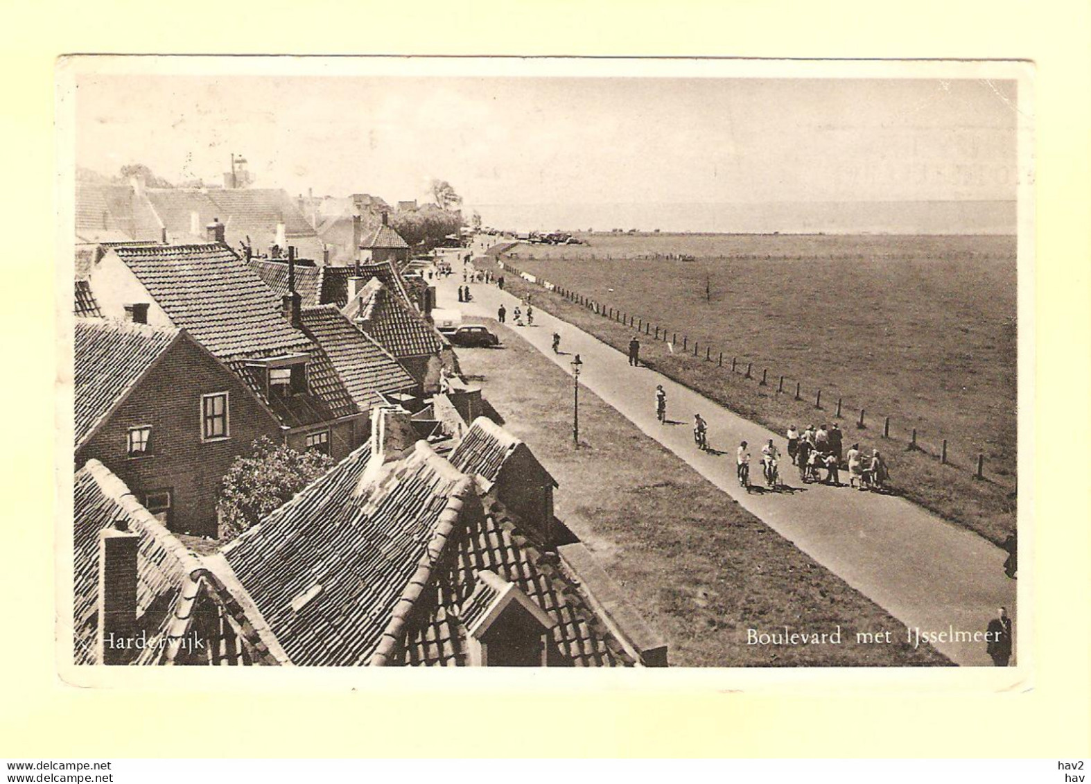 Harderwijk Boulevard, IJsselmeer 1957 RY23475 - Harderwijk