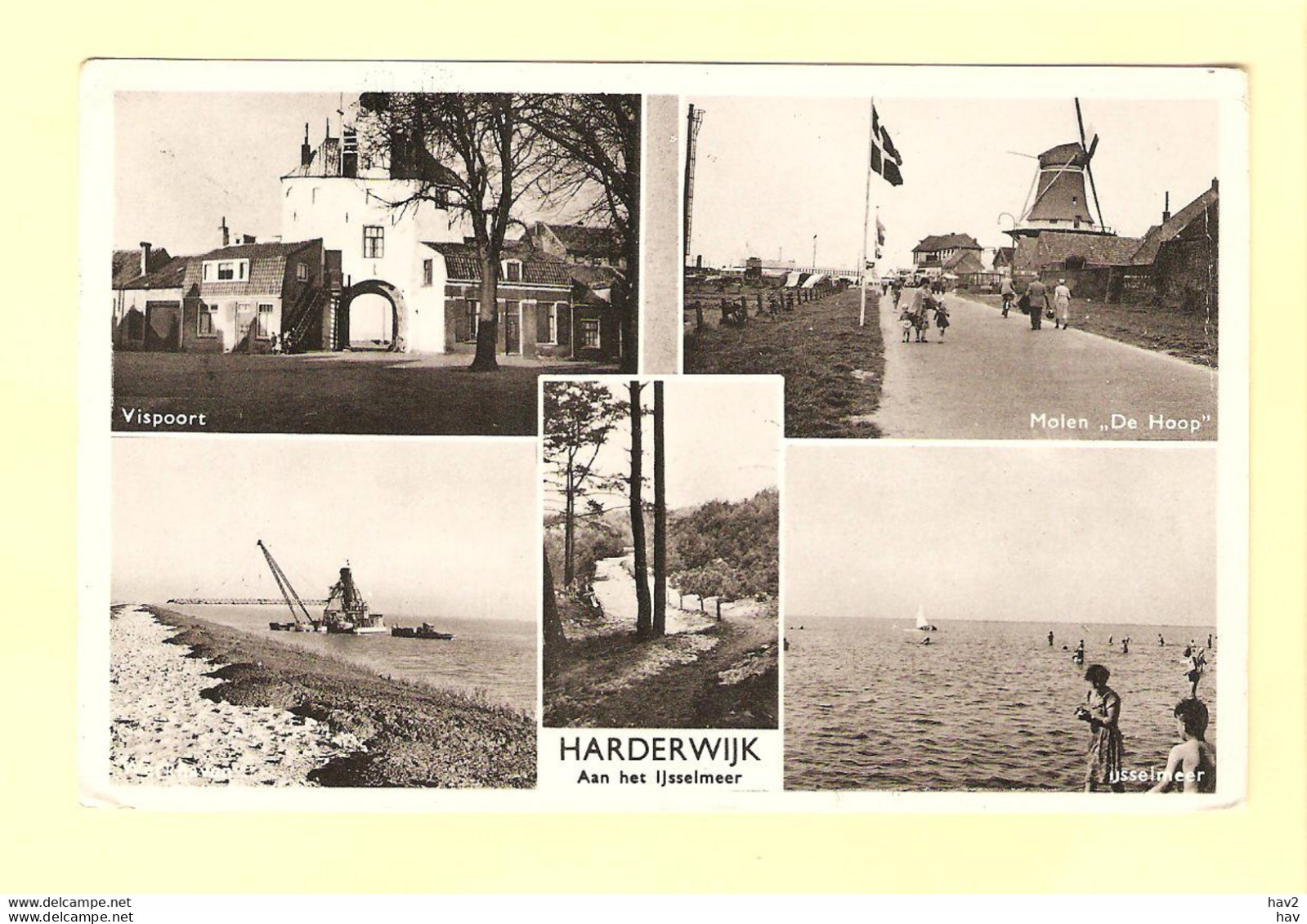 Harderwijk 5-luik Met Molen RY22796 - Harderwijk