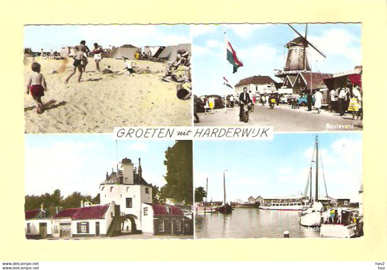 Harderwijk 4-luik Met Molen RY26096 - Harderwijk