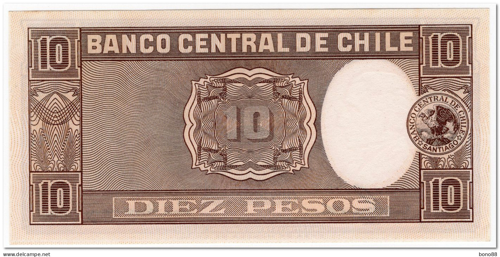 CHILE,10 PESOS,1958-59,P.120,AU-UNC,RARE SIGNATURE - Chile