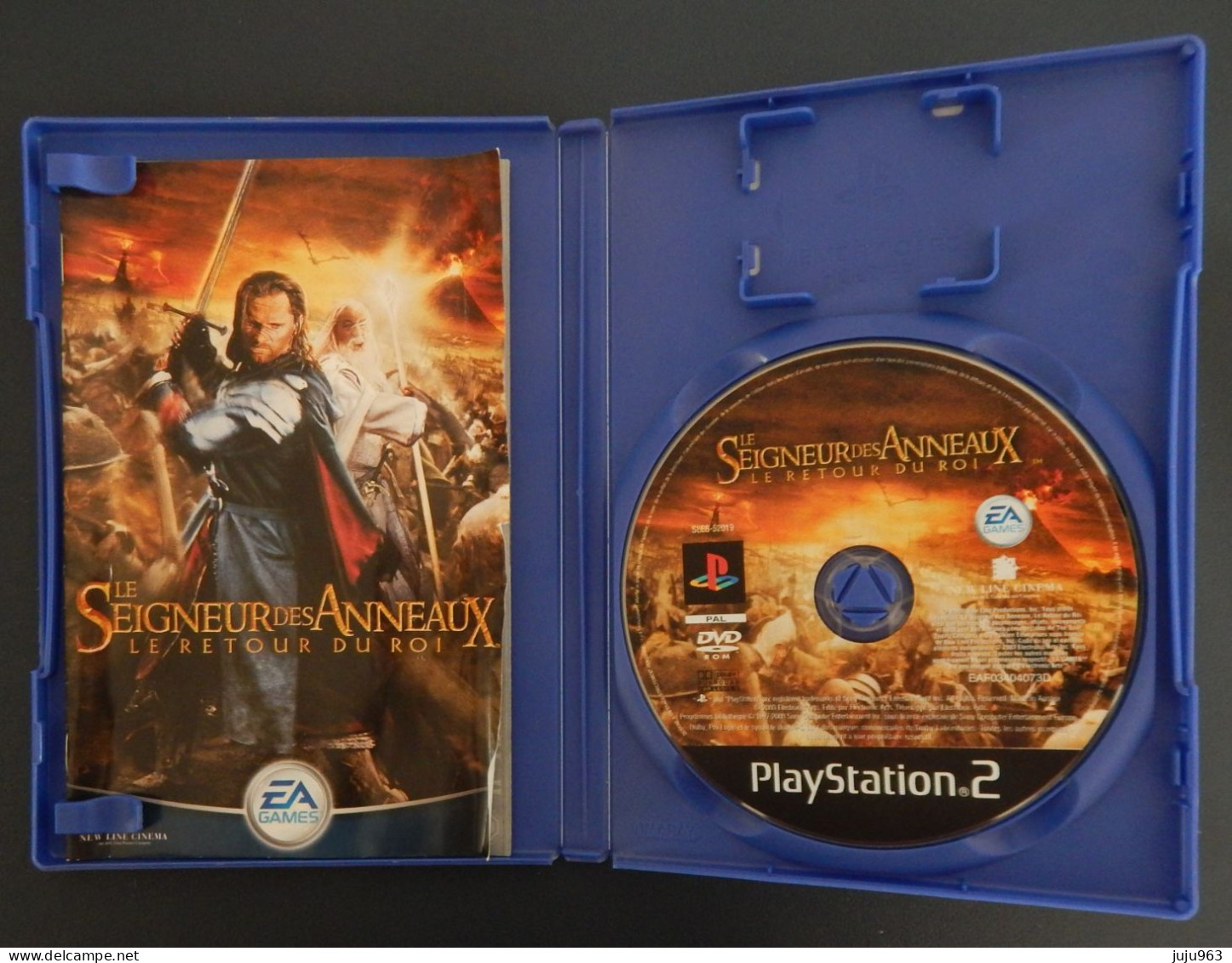 SONY PLAYSTATION 2 "LE SEIGNEUR DES ANNEAUX -LE RETOUR DU ROI" VOIR 2 SCANS OCCASION - Playstation 2