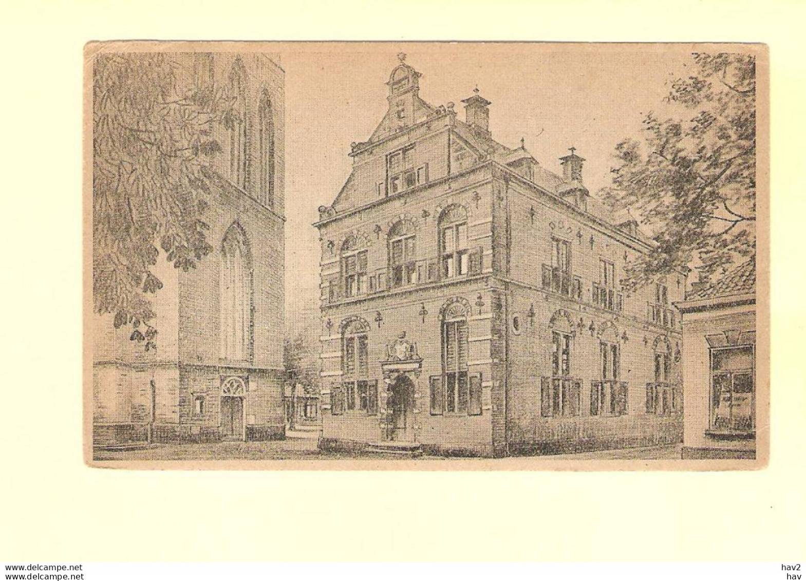 Lochem Gevel Oud Stadhuis 1944 RY23253 - Lochem