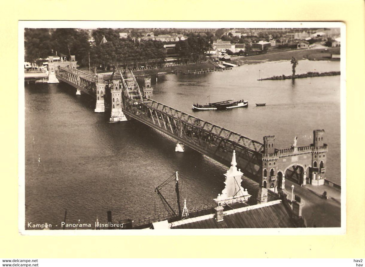 Kampen Panorama IJsselbrug Circa 1948 RY26705 - Kampen