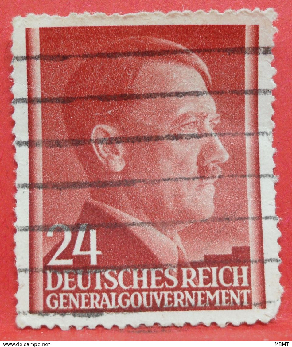 N°78 - 24 Groschen - Année 1941 - Timbre Oblitéré Allemagne Occupations 2de GM Gouvernement Général - - Other & Unclassified