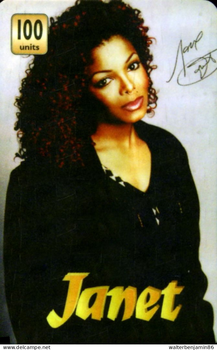 SCHEDA PHONECARD CARTONCINO USA MCI JANET JACKSON - Collections