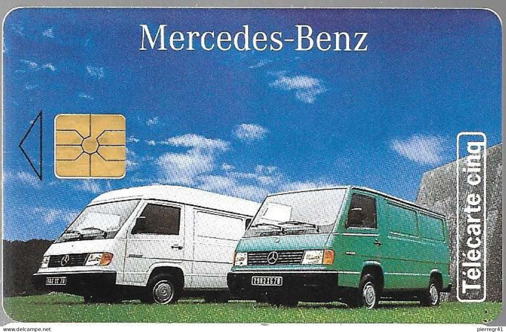 CARTE-PUCE-PRIVEE-5U-GN30a-05/94-GEMA-2e Logo Décalé Haut-MERCEDES UTILITAIRES-V° Série B 45171003-Utilisé TBE - 5 Unità