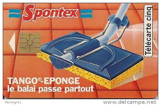 CARTE-PRIVEE-5U-04/94-GN-127a-2e Logo  - SPONTEX-- V°Série39 001 (Existe 002)--UTILISEE-TBE  -LUXE - 5 Unités