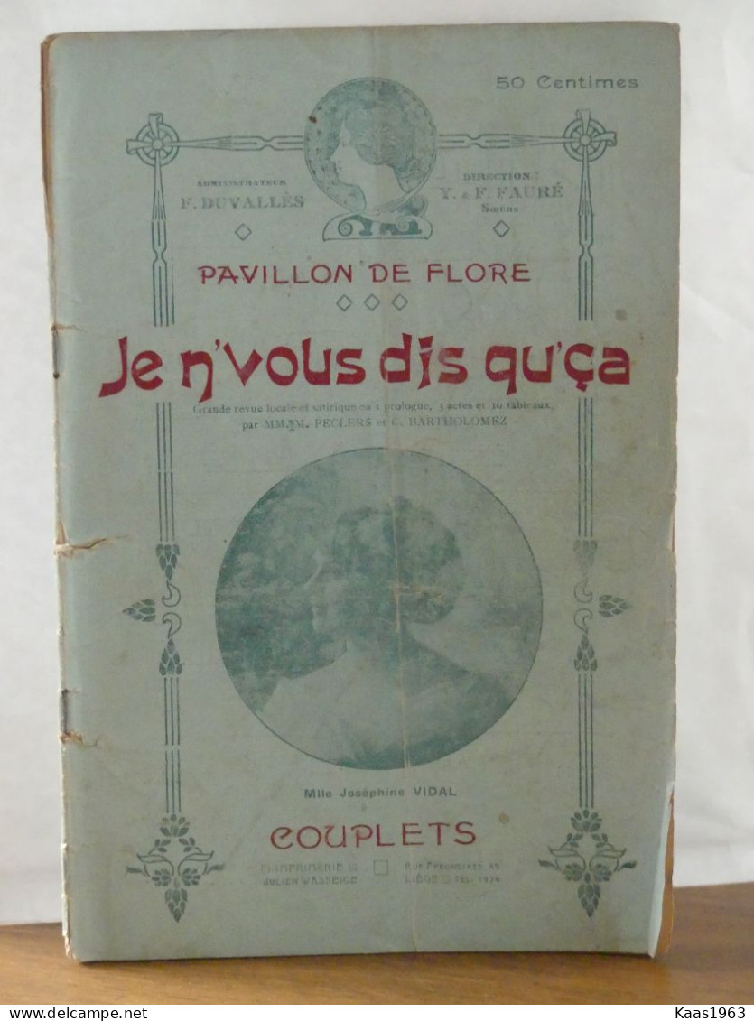 ANCIENNE REVUE THÉATRALE DU PAVILLON DE FLORE. - Auteurs Français