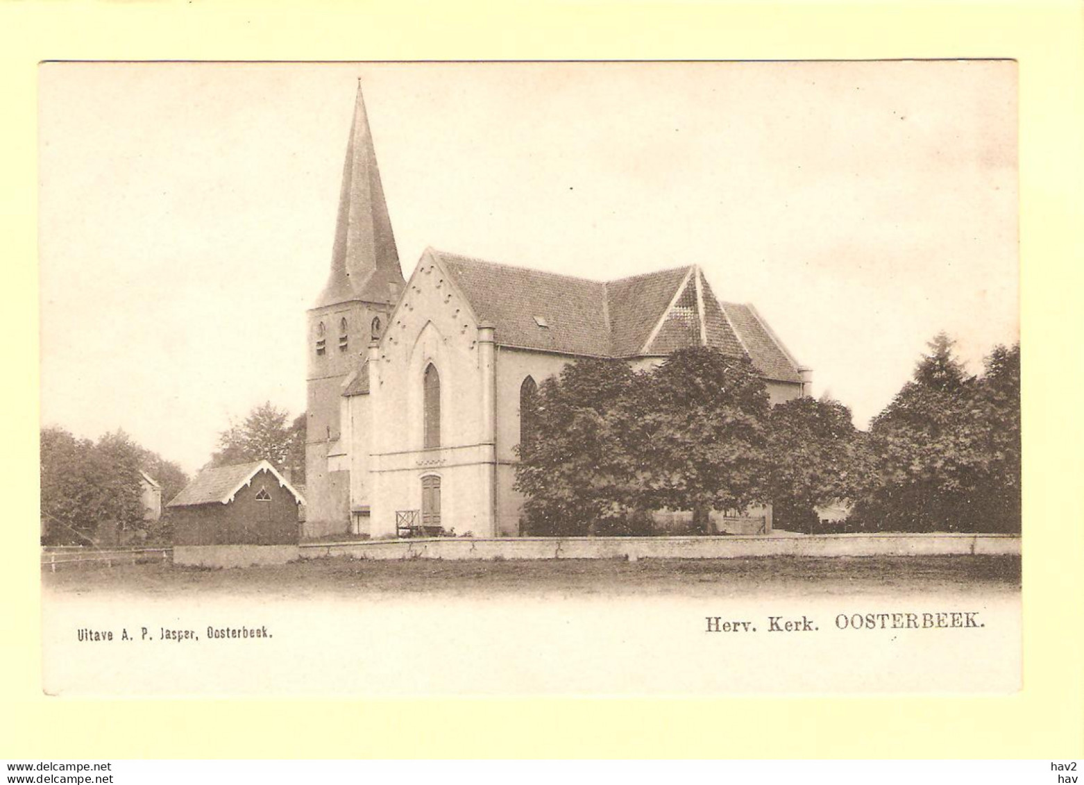 Oosterbeek Hervormde Kerk Circa 1905 RY24549 - Oosterbeek