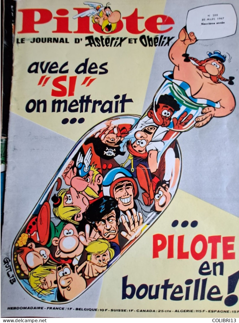 PILOTE relié album n°35 du n°383 à 392 52p10n°s 1967 Winnie l ourson BOB Morane spécial COSMOS VIEILLES VOITURES ASTERIX