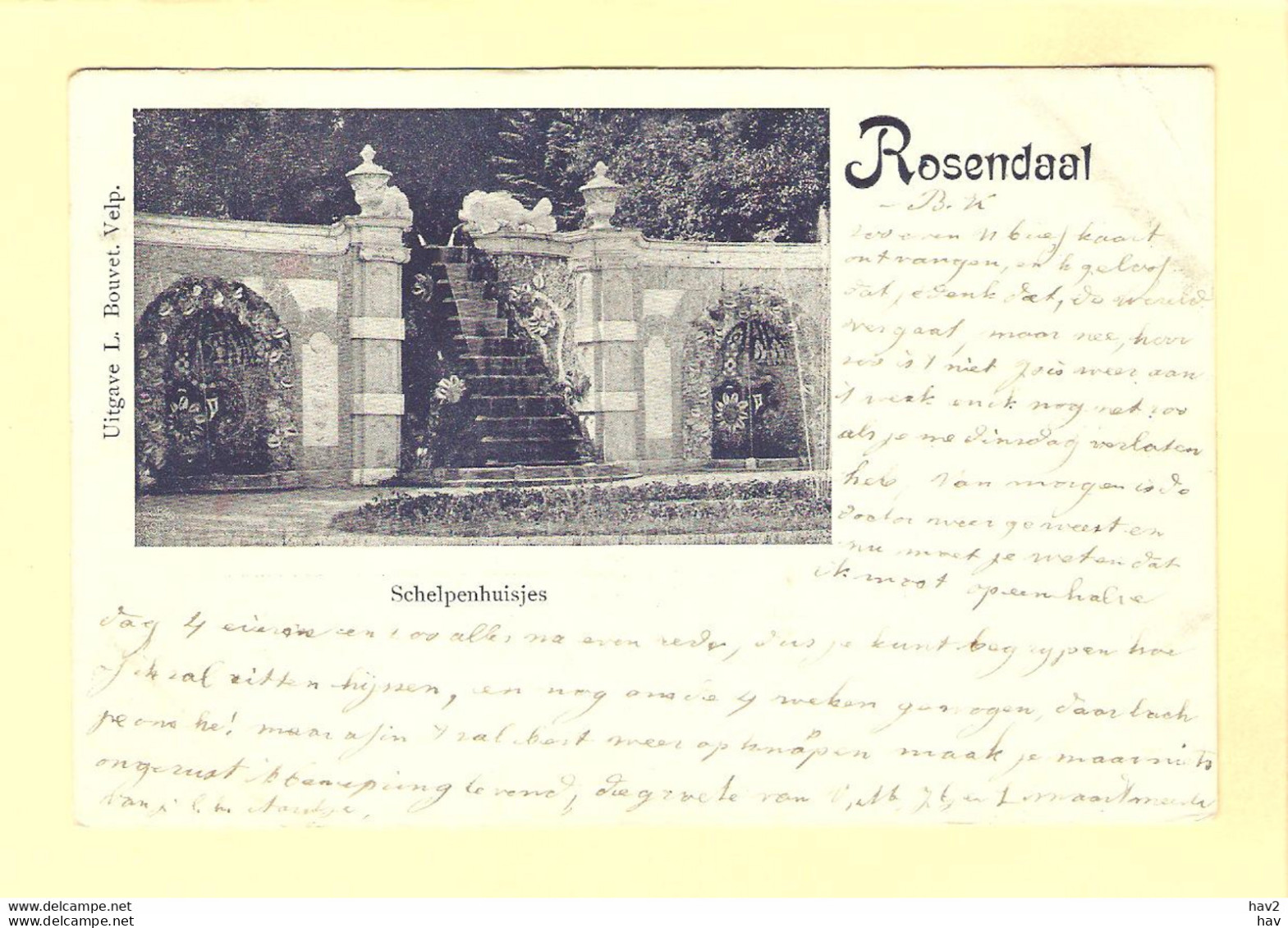 Rozendaal (Gld) Schelpenhuisjes 1902 RY25570 - Velp / Rozendaal