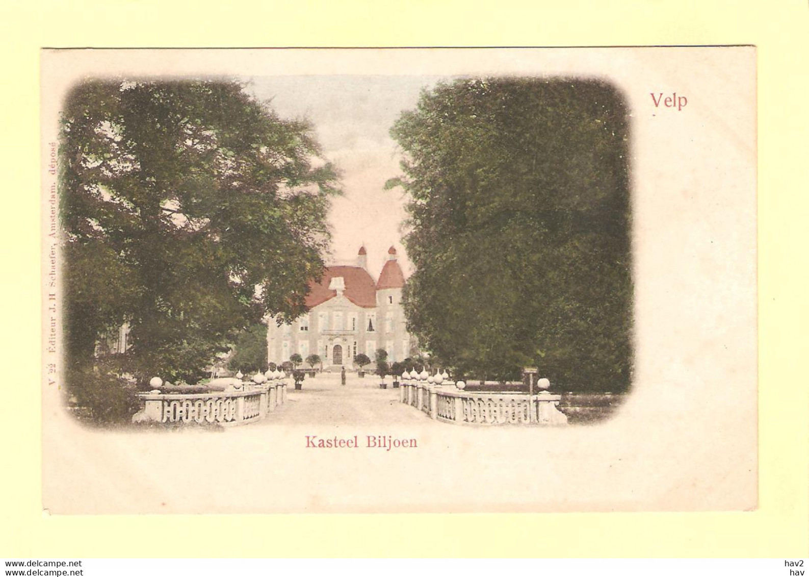 Velp Kasteel Biljoen Voor 1905 RY25509 - Velp / Rozendaal
