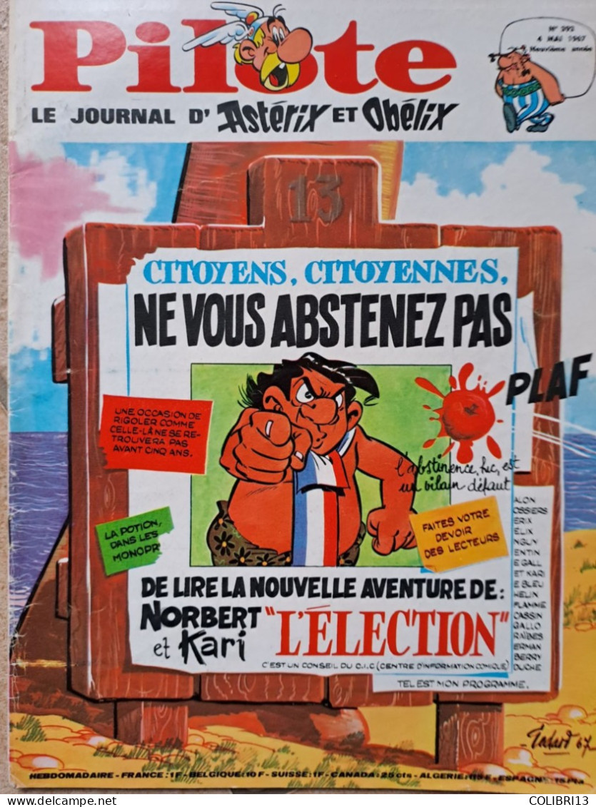 PILOTE N°36 Relié Album Du N°393 à 4021967 10N°s A.Talon/ Fred, Gotlib, Cabu, GIR Poings D'acier,Astérix Bouclier Arvern - Pilote