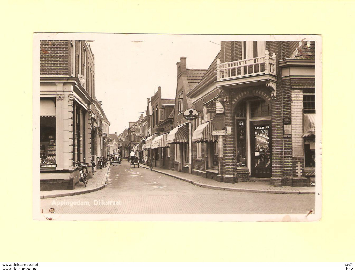 Appingedam Dijkstraat Winkel Holthus 1957 RY46341 - Appingedam