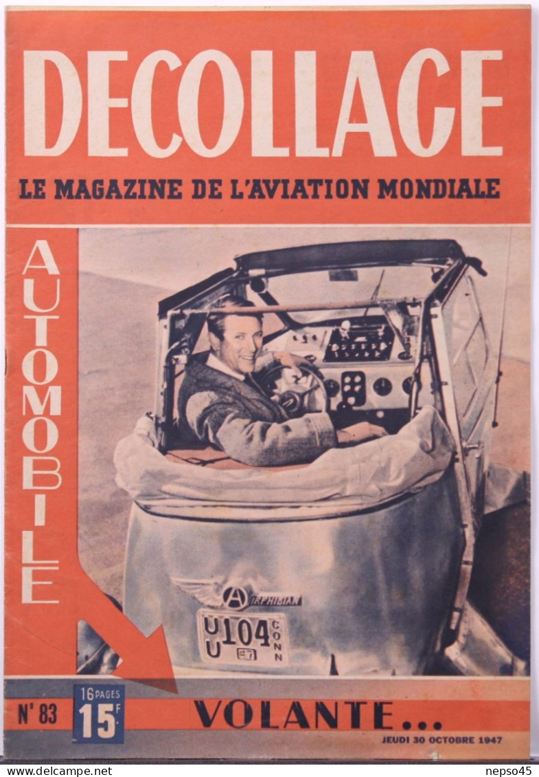 Magazine " Décollage " Aviation Mondiale.L'automobile Volante.Louis Bréguet Ou 40 Années D'aviation.contrôle De Paris. - Aviation