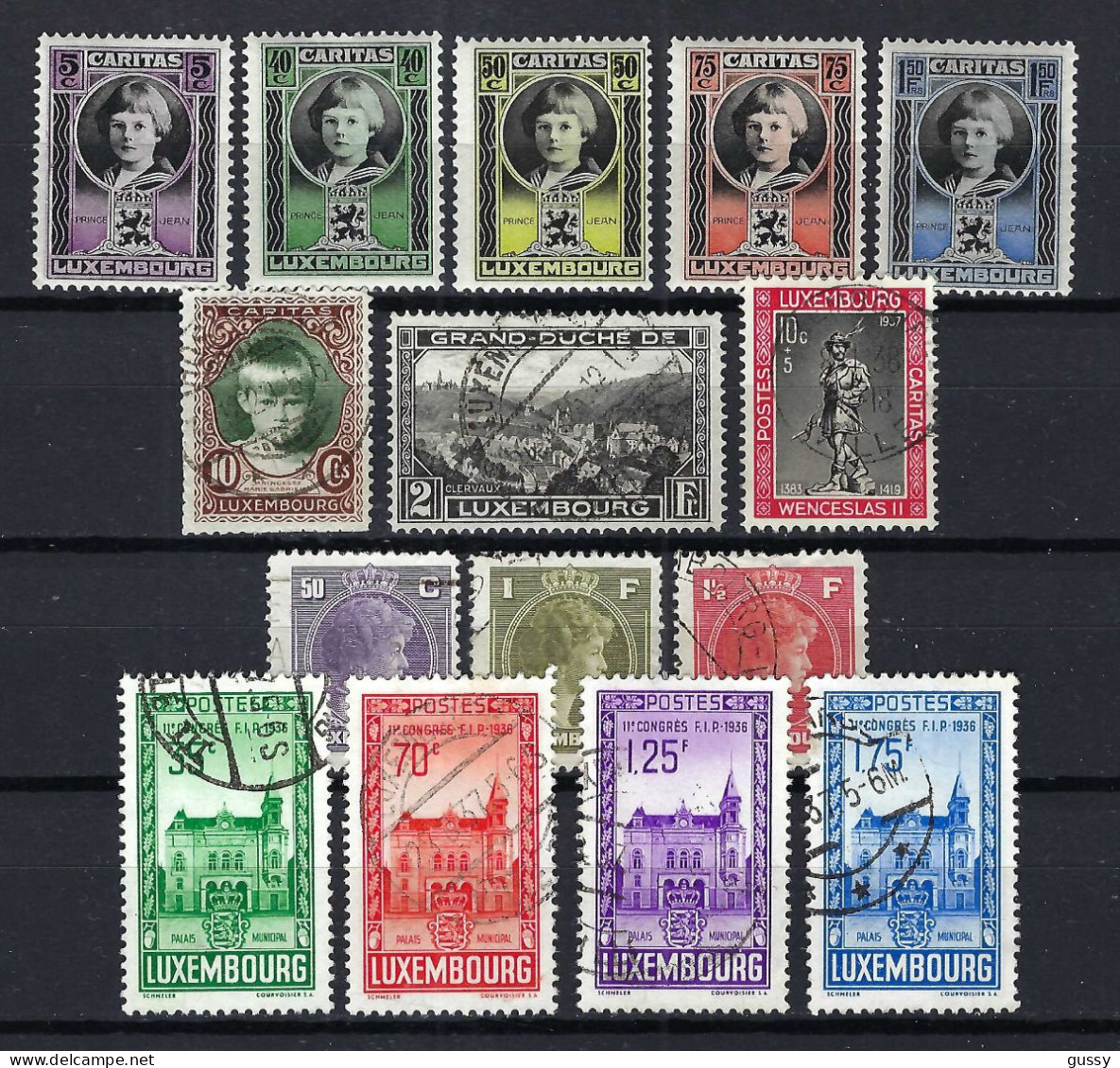 LUXEMBOURG Ca.1928-36: Lot De Neufs* Et Obl. - Gebruikt