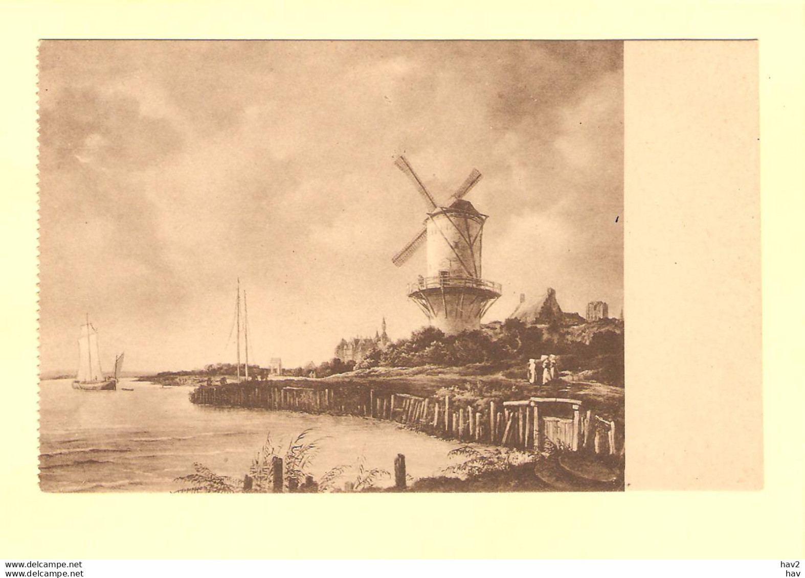 Wijk Bij Duurstede Molen Van Ruysdael Tekening RY22995 - Wijk Bij Duurstede