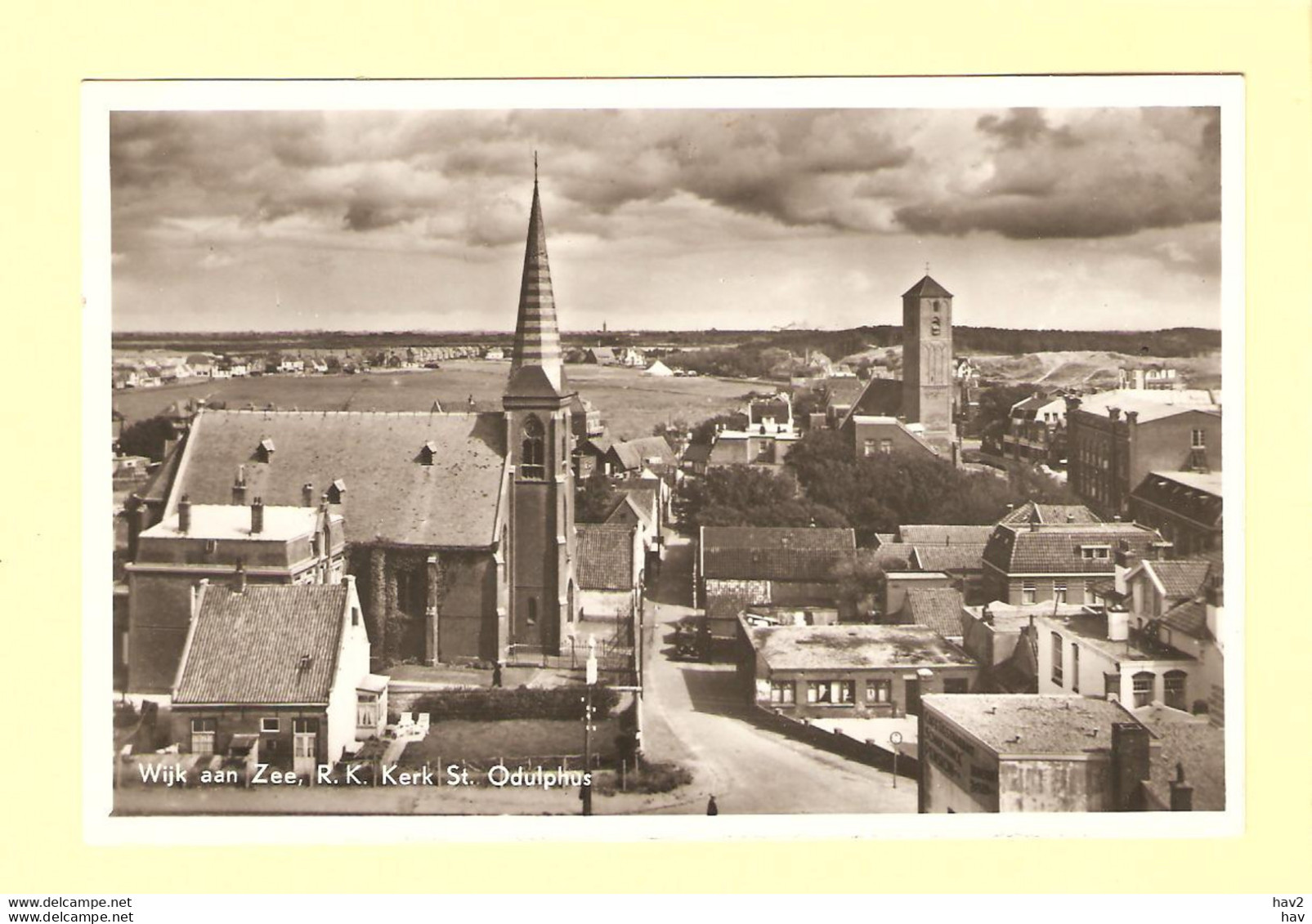 Wijk Aan Zee RK Kerk St. Odulphus Panorama RY24104 - Wijk Aan Zee