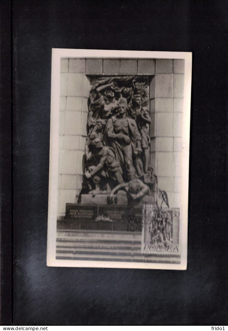 Poland 1956 Uprising Monument Maximum Card - Maximum Cards