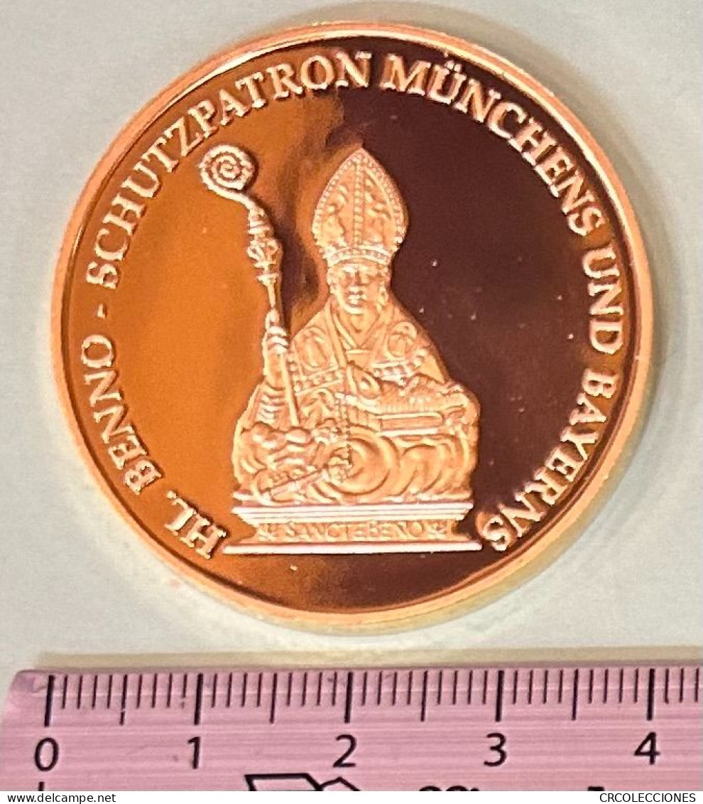 CREXP249 MEDALLA BEÑON DE MEISSEN PATRON DE MUNICH 2008 24 GR NUEVA - Other & Unclassified