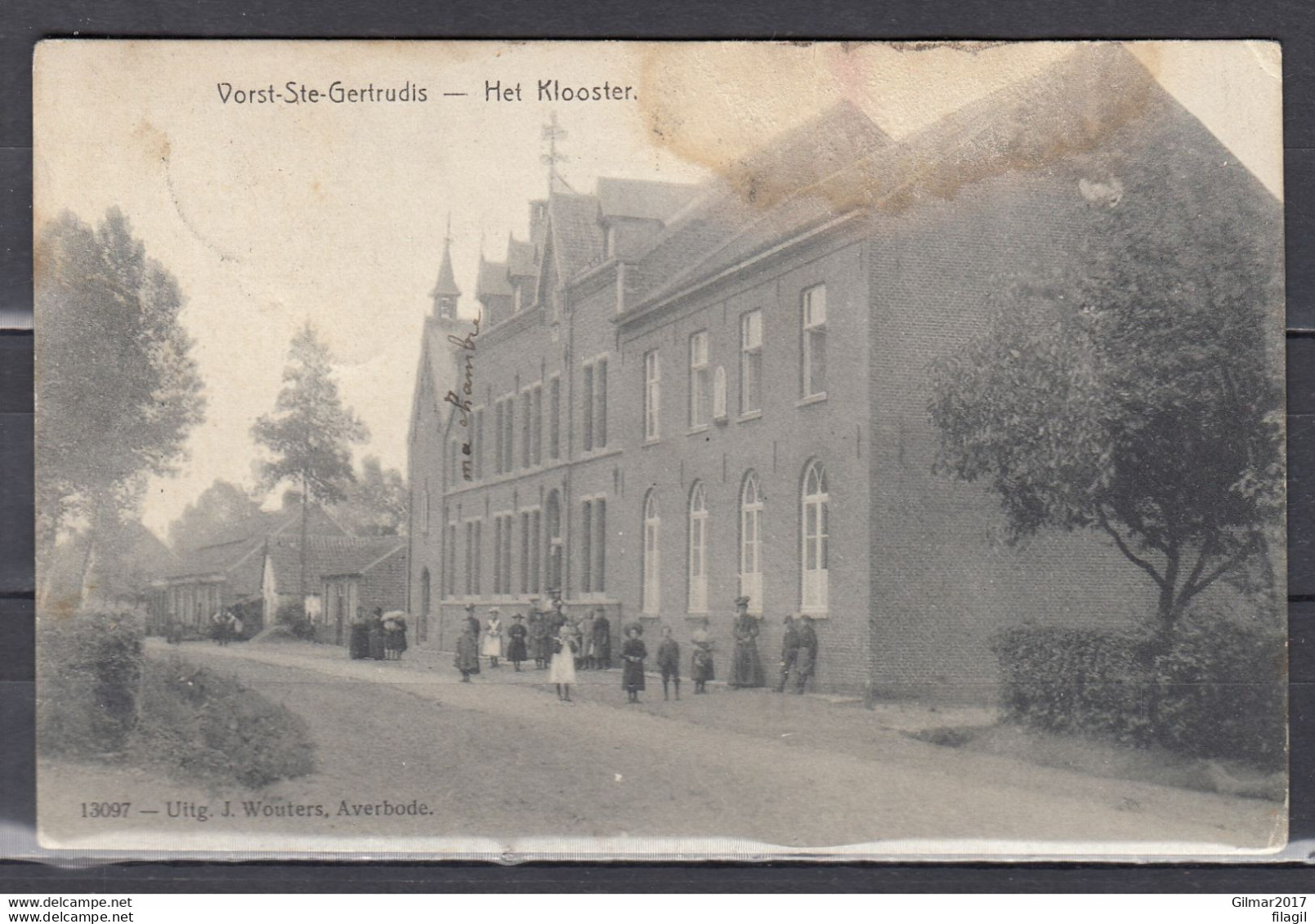 Postkaart Van Vorst (Campine) (sterstempel) Naar St Gilles Kaart Vorst Ste Gertrudis Het Klooster - Laakdal