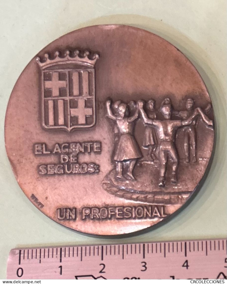 CREXP274 MEDALLA II CONGRESO NAVEGACION AGENTE SEGUROS BARCLONA 1976 62 GR NUEVA - Autres & Non Classés