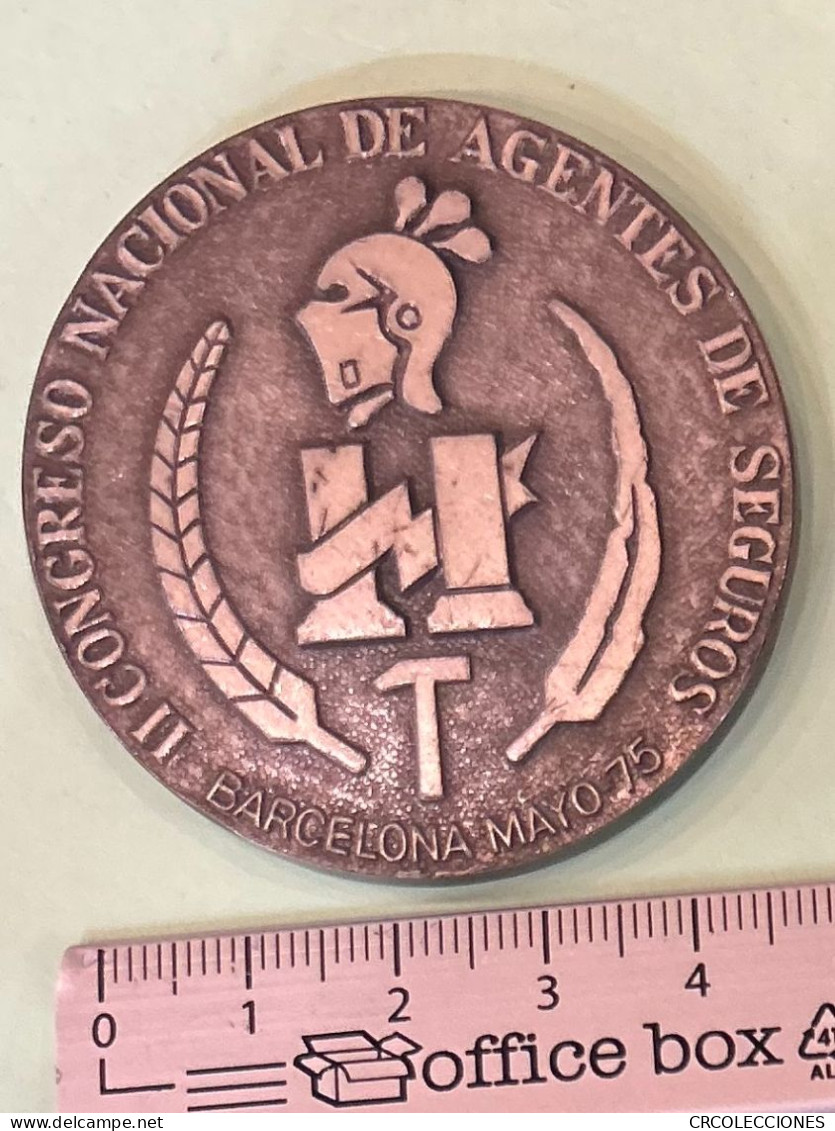 CREXP274 MEDALLA II CONGRESO NAVEGACION AGENTE SEGUROS BARCLONA 1976 62 GR NUEVA - Autres & Non Classés