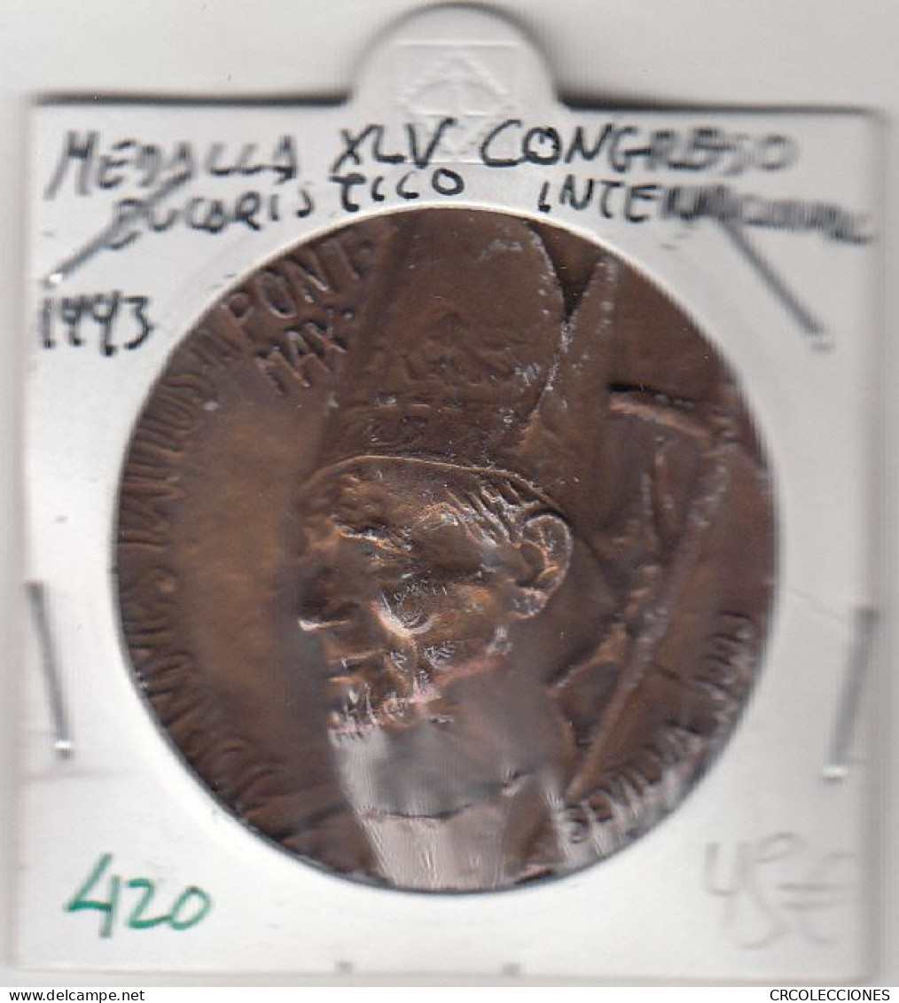 CRM0420 MEDALLA XLV CONGRESO EUCARISTICO 1993 MBC - Other & Unclassified