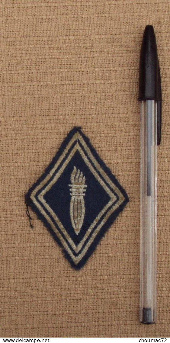 Militaria Ecusson Tissu 004, Bleu Et Blanc ?????, état - Patches