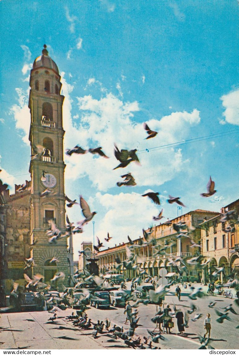 W6596 Faenza (Ravenna) - Piazza Del Popolo - Volo Di Piccioni / Viaggiata 1961 - Faenza